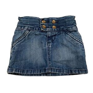 Old Navy Denim Jean Skirt Adjustable Waist Toddler Size 2T